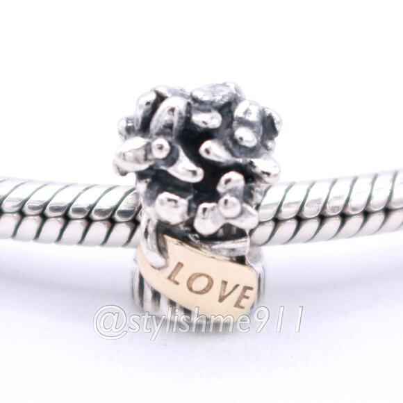Authentic PANDORA Bouquet of Flowers Charm - 790441 - Picture 1 of 13